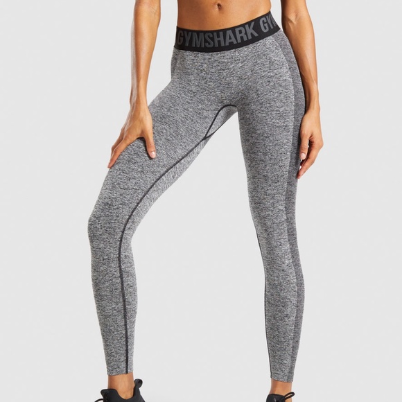 Gymshark | Pants u0026 Jumpsuits | Gymshark Flex Low Rise Leggings Black  Marlcharcoal Large | Poshmark